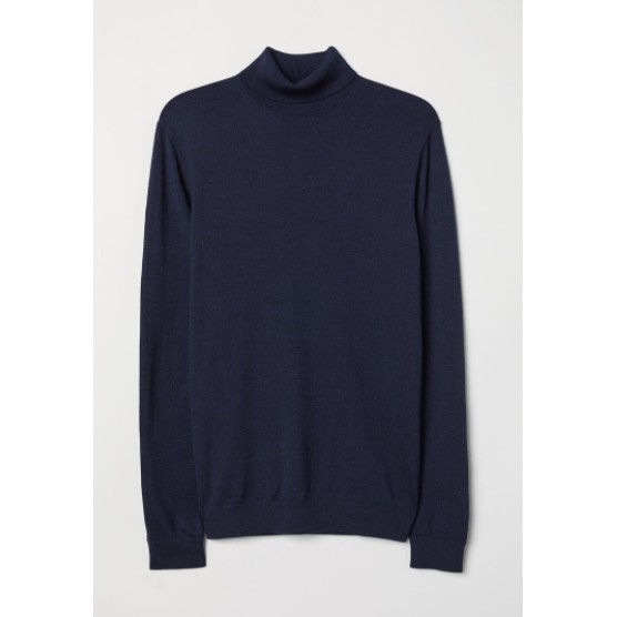 Jumper Polo Neck Wool Cowok H&M