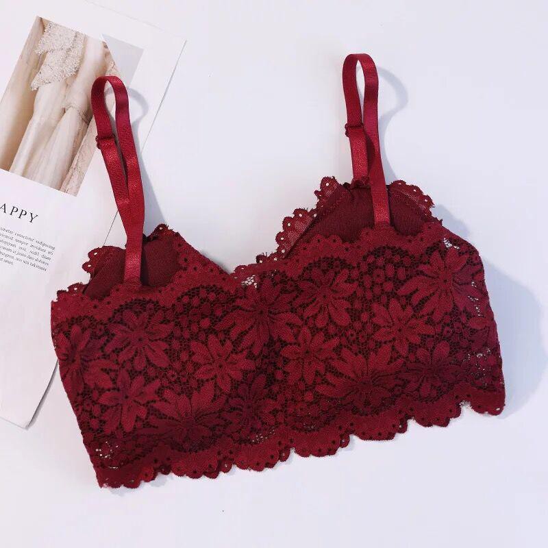 ℛ𝑜𝓈𝑒𝑔𝑜𝓁𝒹 - F347 Bra Bunga Wanita Busa Tanpa Kawat / Sport Bra/ BH Pakaian Dalam Wanita