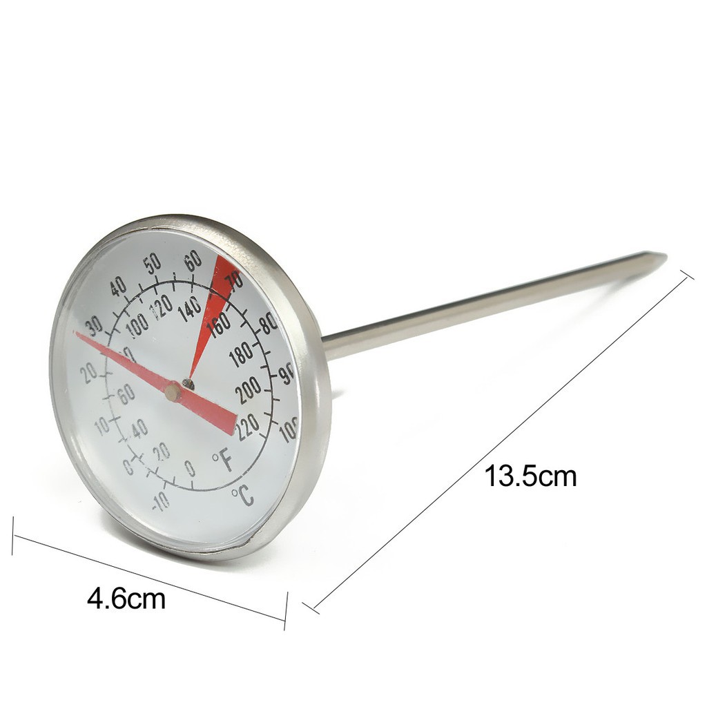 Termometer Minyak Makanan Minuman BBQ Analog Stainless 13cm