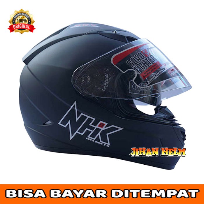 HELM / HELM  NHK / HELM NHK FULL FACE GP 1000  BLACK DOFF TERMURAH