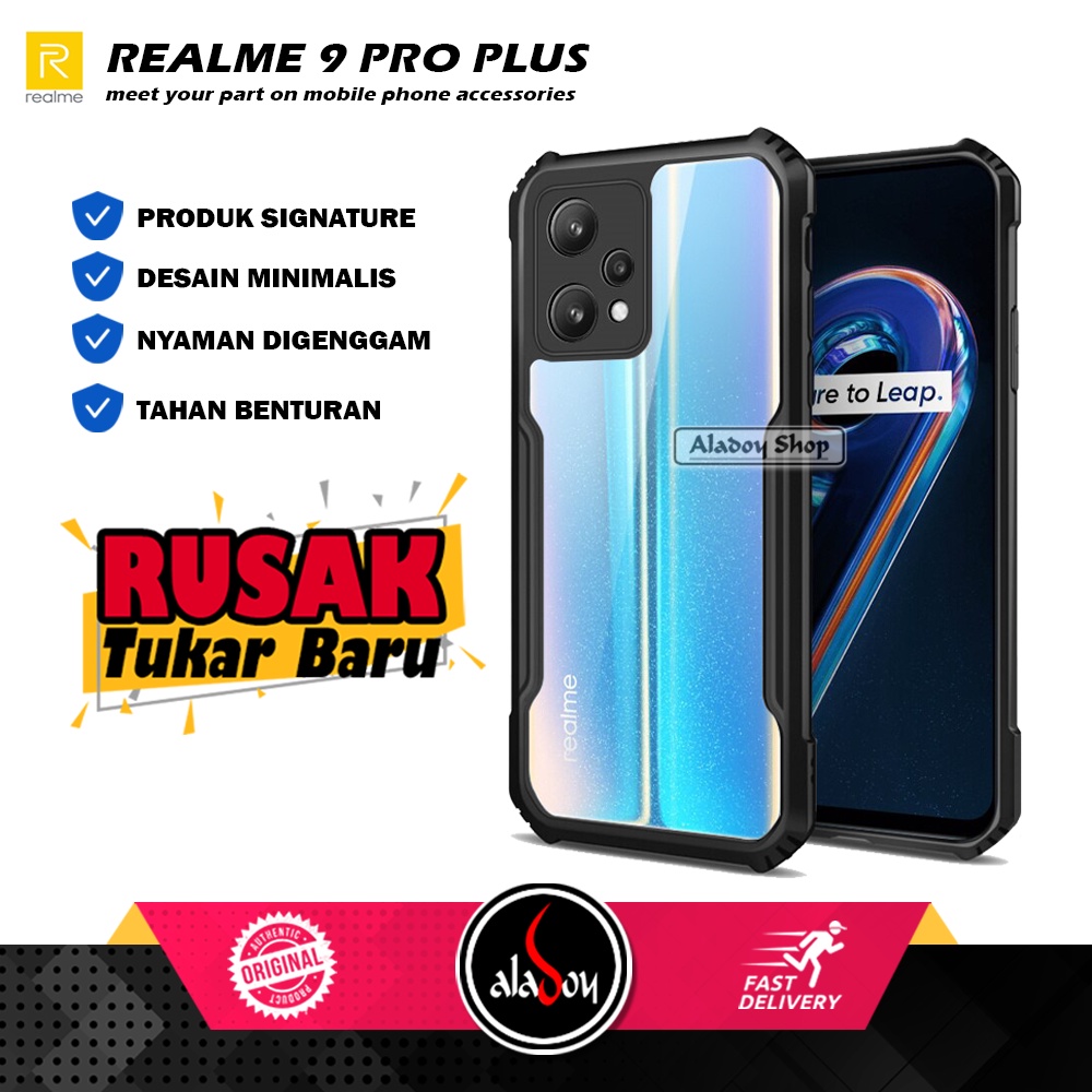 Case Reame 9 Pro Plus Armor Fusion Shockproof Transparent Premium Casing