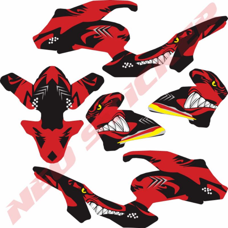 Sticker All New CB150R 2021 Fullbody Shark