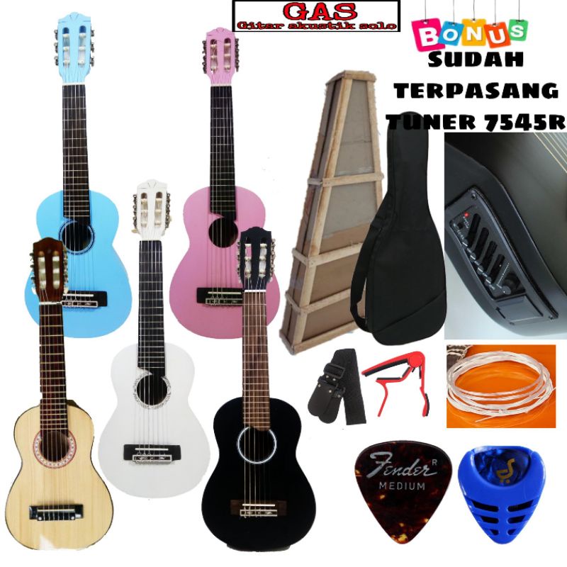 Gitar lele nylon/gitar mini senar 6