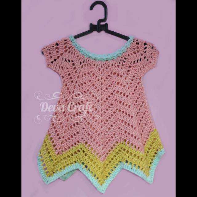 baju rajut bayi baby dress rajutan murah