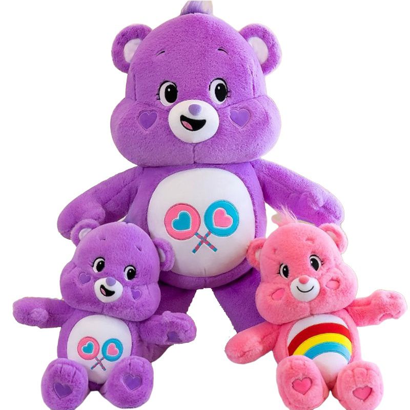 New Care Bears Cartoon Plush Toy Cute Rainbow Bear Soft Doll Child Companion Doll