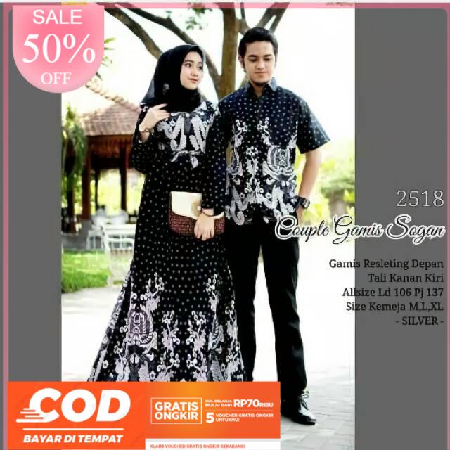 PUSAT BATIK COUPLE /KONDANGAN /BAJU COUPLE BATIK /BATIK PRIA/BAJU WANITA/GAMIS SARIMBIT/GAMIS KEBAYA