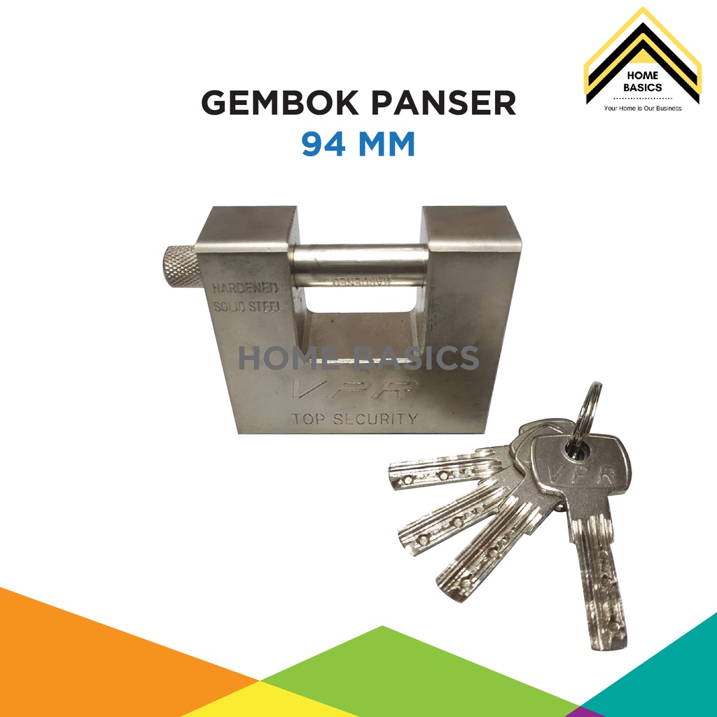 Gembok Panser 94 mm / Gembok Panzer / Pagar / Gudang / Gerbang / Rumah