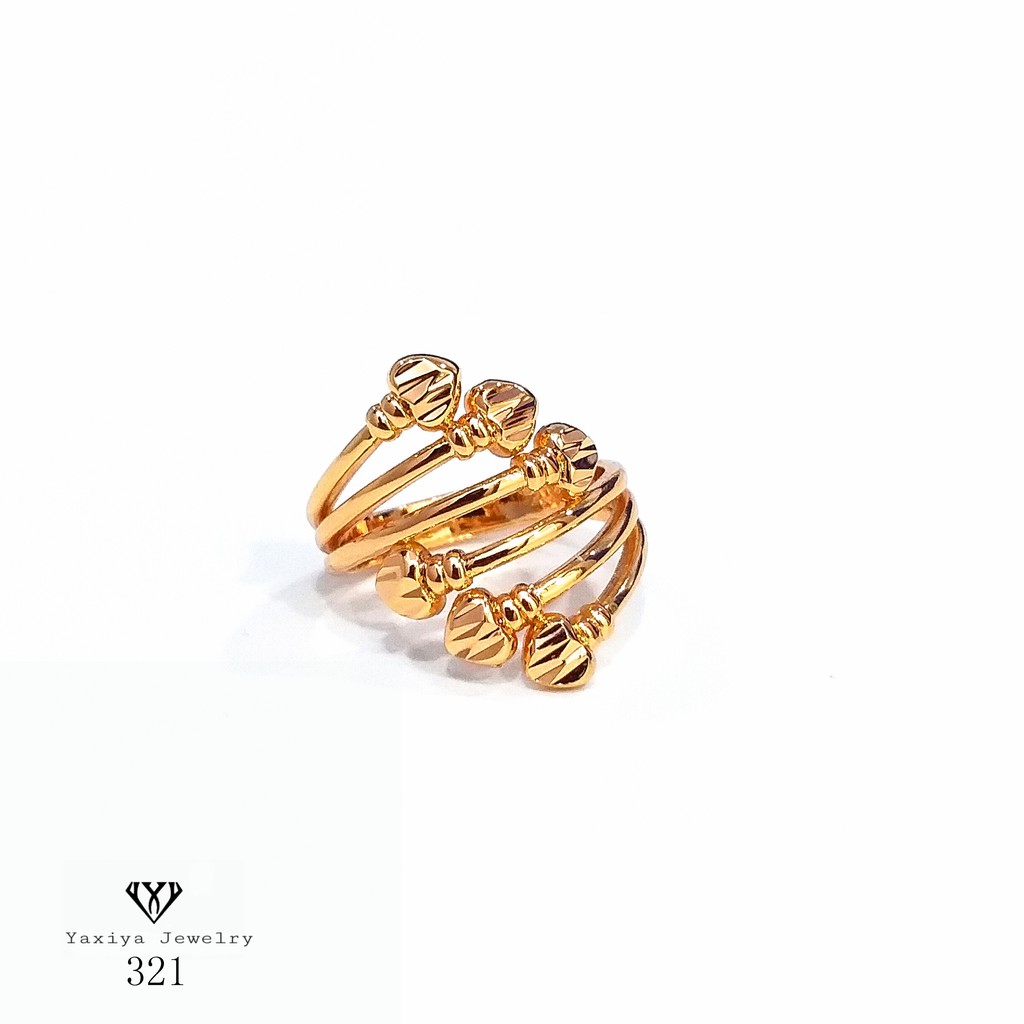 

Cincin Wanita Permata Perhiasan Lapis Emas 18K Yaxiya Jewelry 321