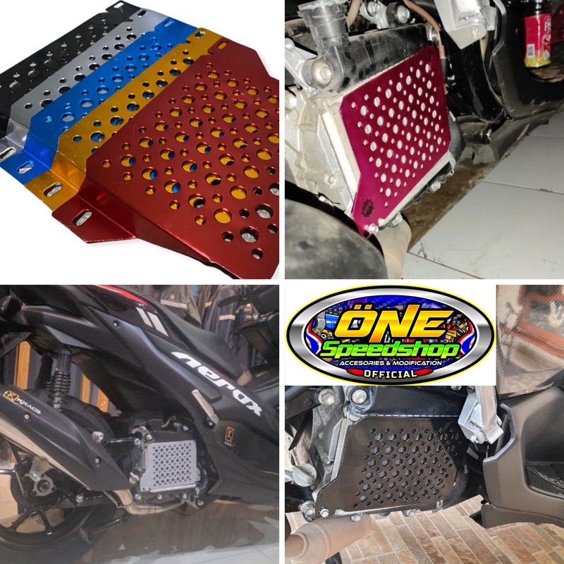 TERMURAH Cover Radiator Aerox Nmax Lexi Tutup Radiator TRG Alumunium CNC 5 Varian Warna Model II