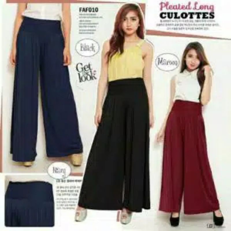 Kulot Rempel | Kulot Panjang | Celana Wanita | Kulot Jumbo | Celana Panjang Jumbo | MURAH