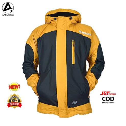 JAKET PARASUT OUTDOR WATERPROOF TEBAL TERBARU ORIGINAL DISTRO / JAKET GUNUNG HODIE KOMBINASI WARNA