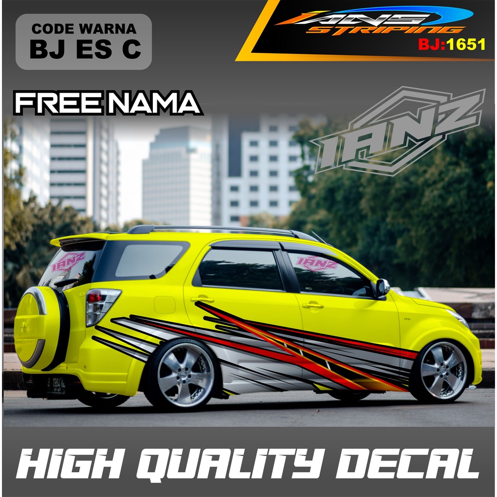 STIKER MOBIL TERIOS / VARIASI STICKER DECAL MOBIL AVANZA XENIA INNOVA / DECAL STIKER