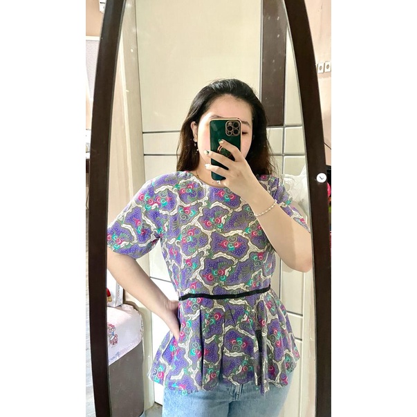 Blouse batik lilac