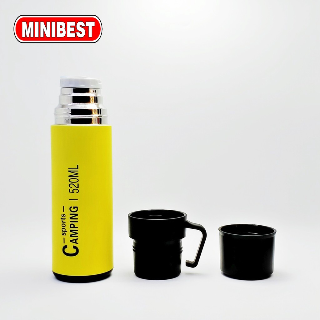 Botol Minum 520ml Termos Vaccum Flask Panas Dingin sports camping VC 011