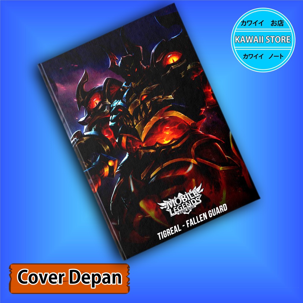 

Notebook / Pocket book Hard Cover Game MLBB TIGREAL-FALLEN GUARD uk A5 & A6 / Notes Book
