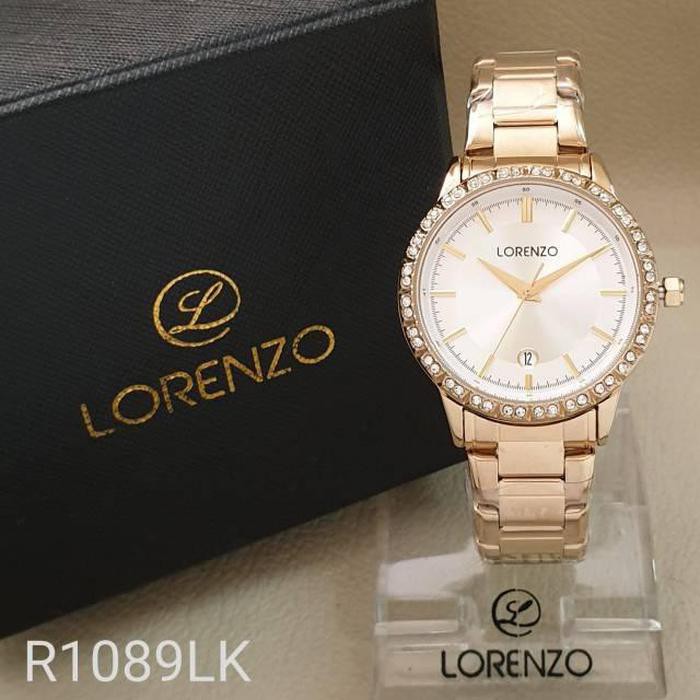 JAM TANGAN WANITA LORENZO ORIGINAL 100% DIAMOND