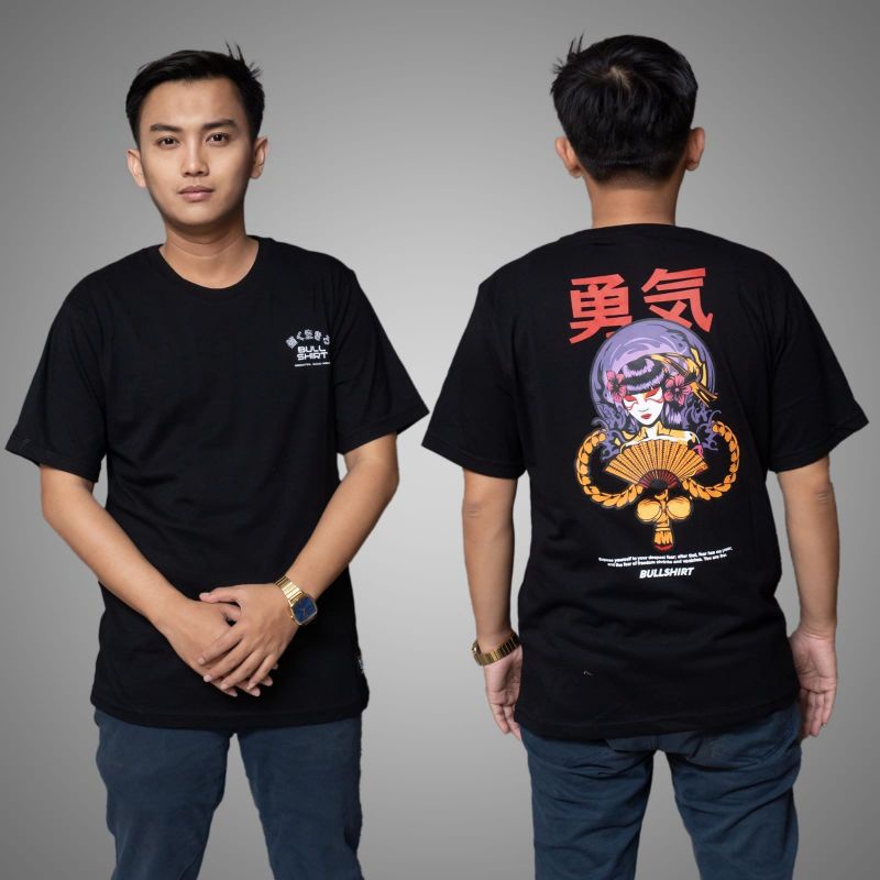 kaos Japan art bullshirt