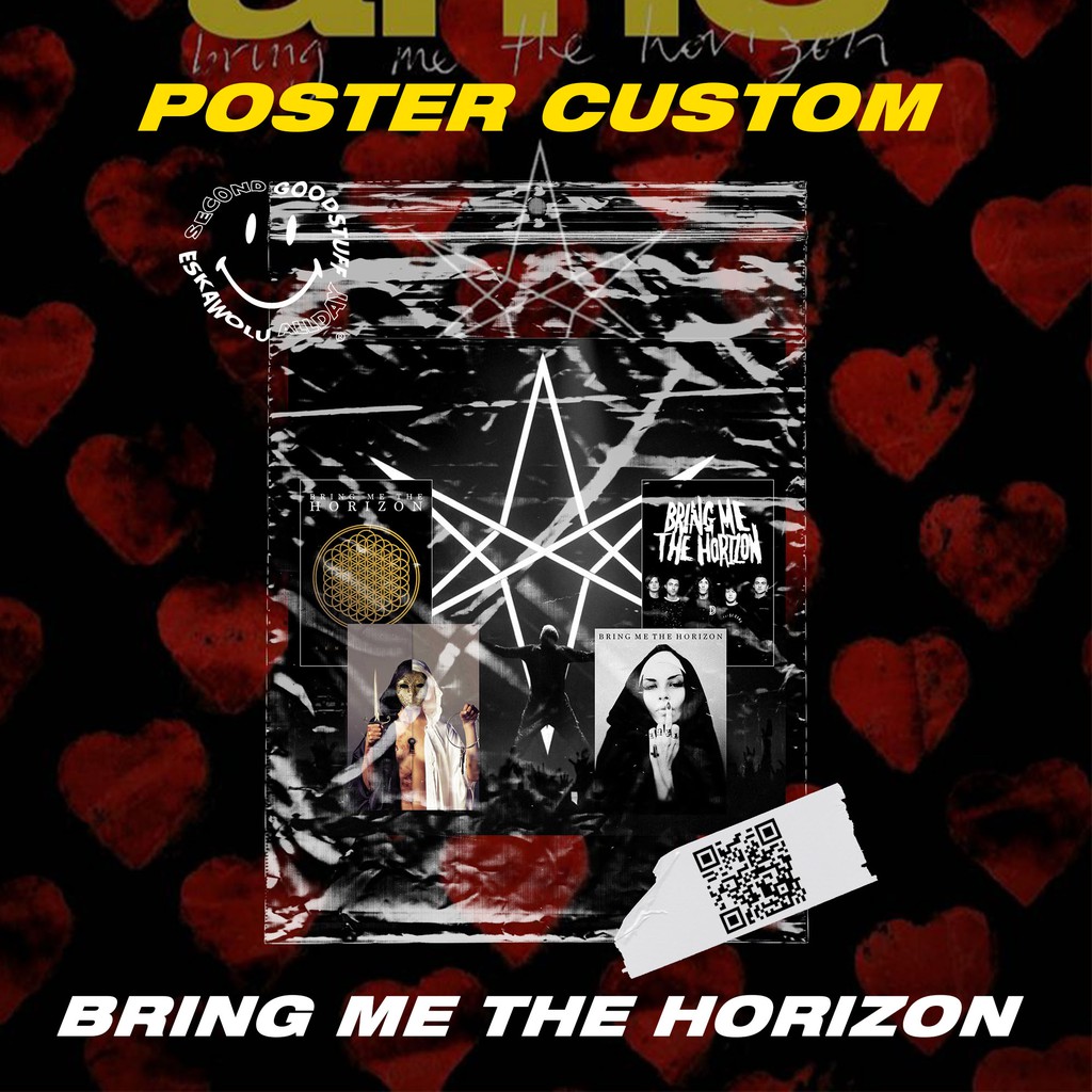 [Minimal Order 8pcs] Poster Band Bring Me The Horizon BMTH | Shopee ...