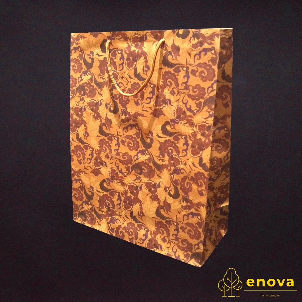 

Craft Paper Shopping Bag / Gift Bag Hampers Batik Vertical 48x36cm