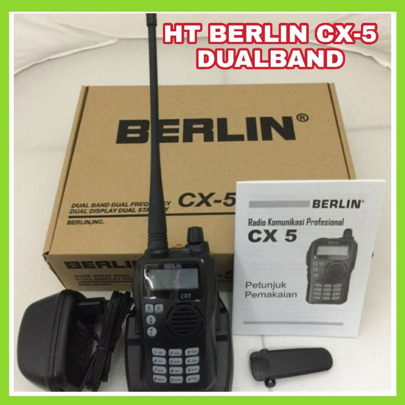 HT Berlin CX 5 Dual Band VHF 136-175Mhz UHF 400-470Mhz Original