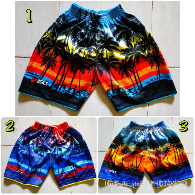 Celana volly mizuno/asics motif full printing