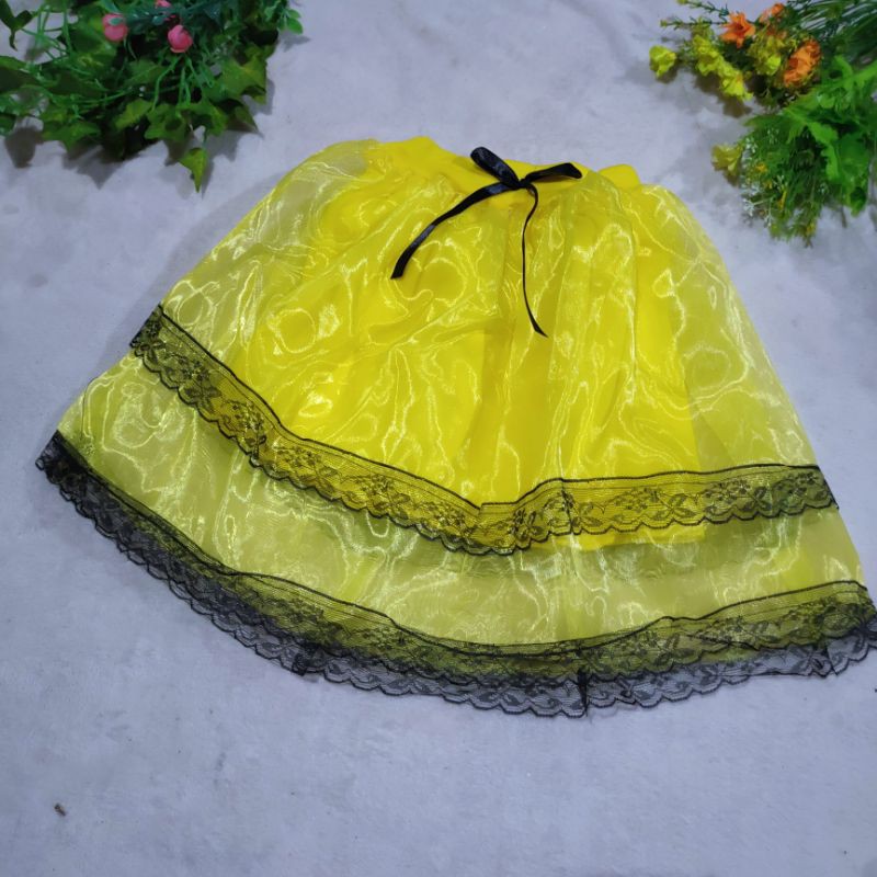 Rok Organza anak 2 3 4 tahun rok anak cewek perempuan rok pendek anak tutu ( rok organza anak )