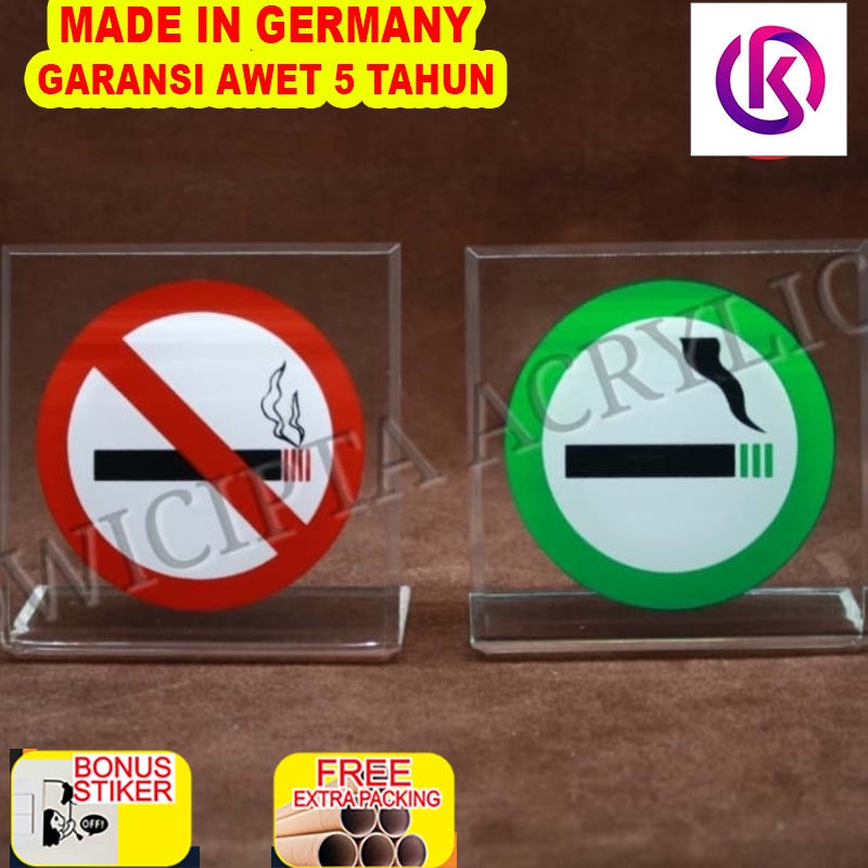 

Terlaris Acrylic Sign Smoking/No Smoking Area 10x10