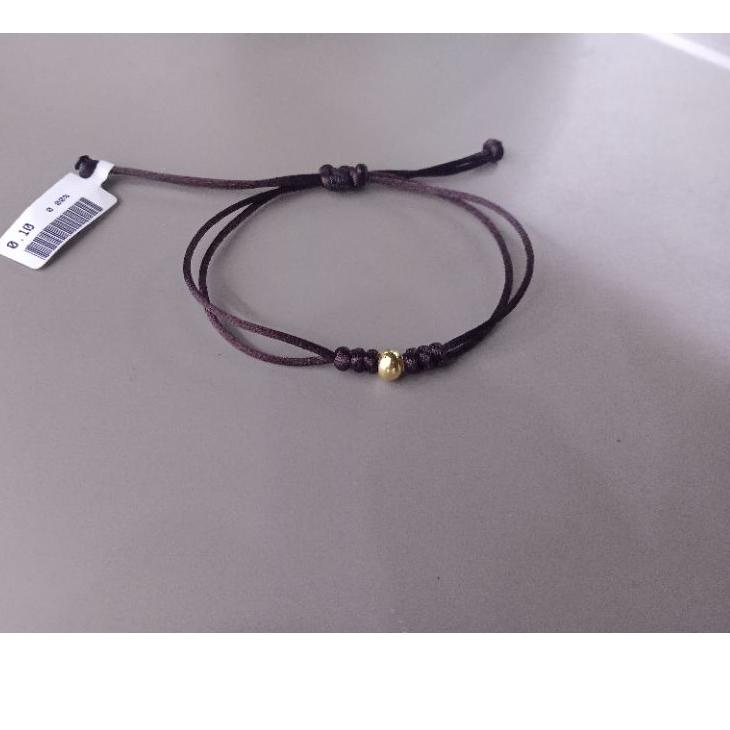 SALEE.. gelang tali emas asli kadar 10k 45% 450 / gelang tali emas bola Mrican 0.1gram / minigold /m