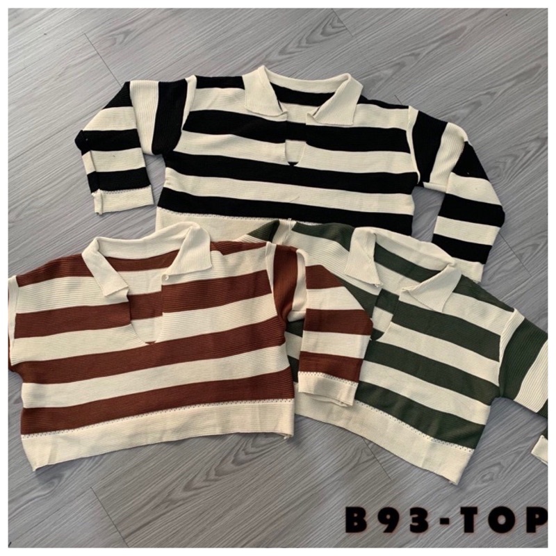 [LUXE.DLABEL]-B93 TOP | Atasan Lengan Panjang Wanita Import Crop Top wanita Korean Style Premium