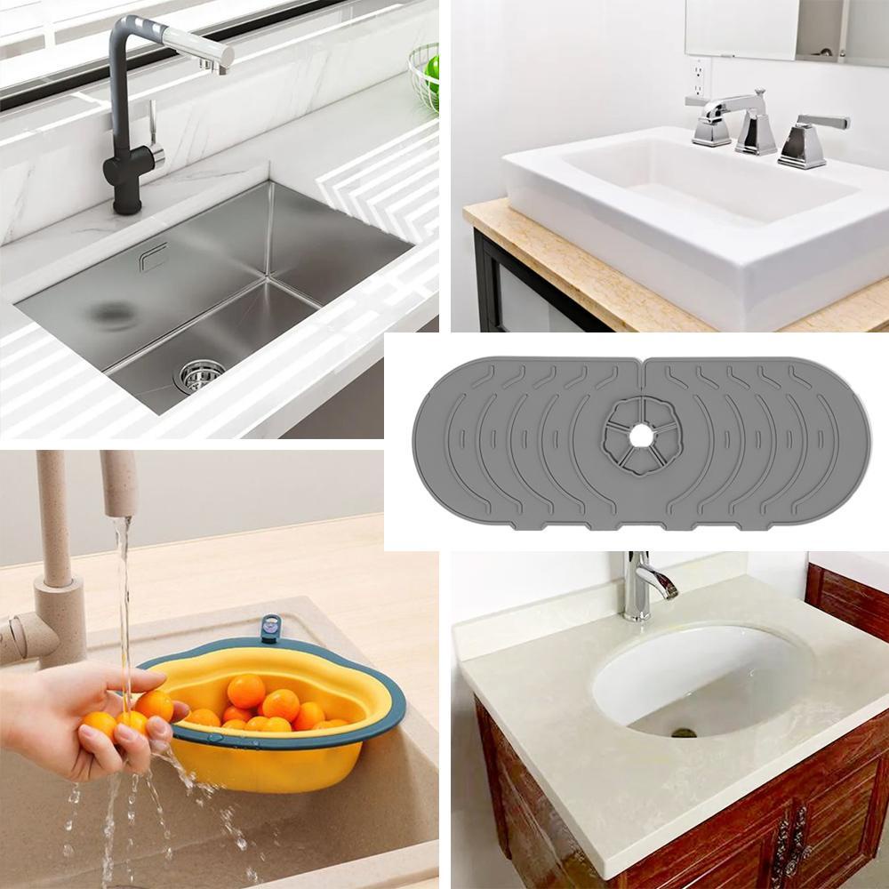 Top Sink Mat Silicone Penahan Spons Pelindung Tetes Cipratan