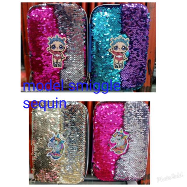 

Tempat pensil sequin lol dan unicorn