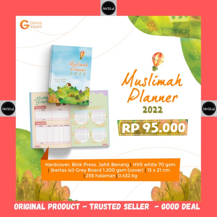 

Produk Muslimah Planner Gema Insani Buku Agenda Jurnal Diary Catatan Islami Murah
