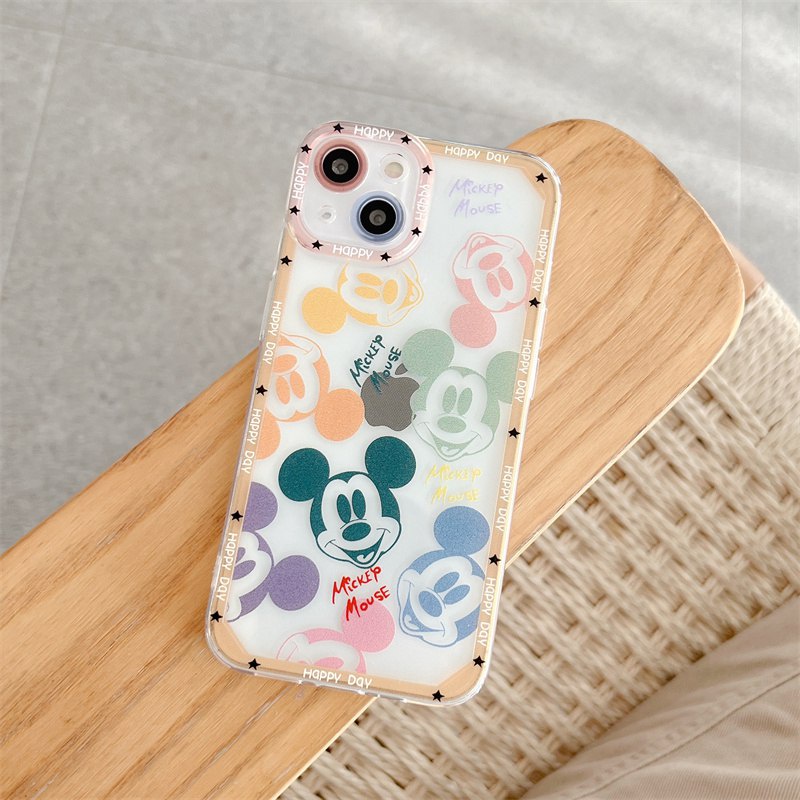 Angel Eyes Couple Mickey Minnie Soft Back Case Redmi 8 8A 9 9A 9C 9T 10 Prime Redmi Note 8 9 10 Pro Huawei Nova 7 9 P30 P40 P50 Mate 30 40 Pro Casing Cover Lucu