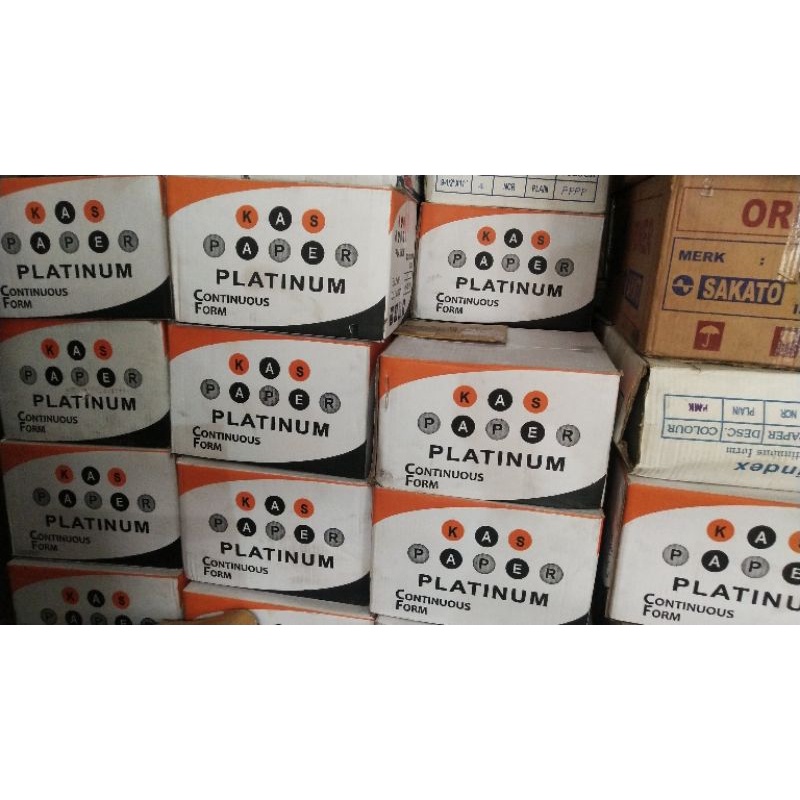 

Continuous Form 1 ply Merk : PLATINUM Ukuran : 9,5 x 11 inch Warna Kertas : Putih Bersih Harga Tertera untuk 1 Box 1 Box isi : 2000 Set