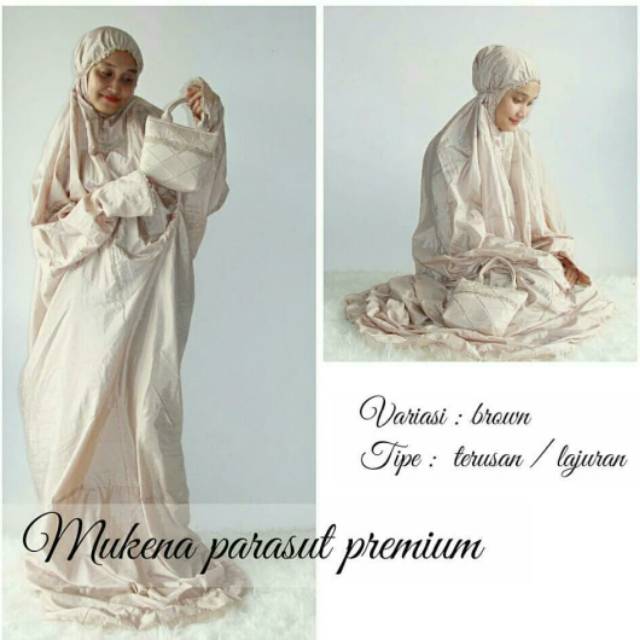 Mukena parasut terusan