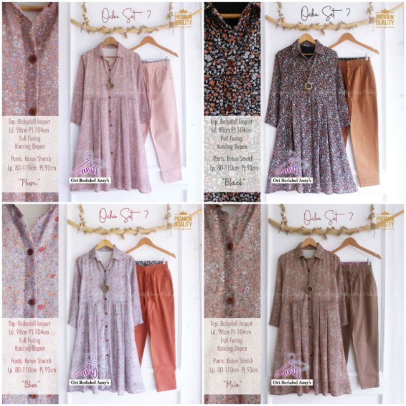 LASSIE SET 2 + OCHA SET ori by ANTY'S