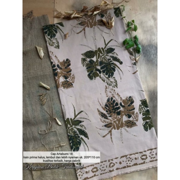 kain batik dasar putih