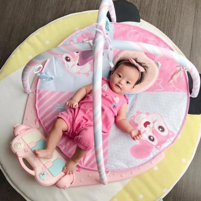 Mambo Baby Gym Circle Piano Playgym Musical Bulat Zavanese - Termurah 