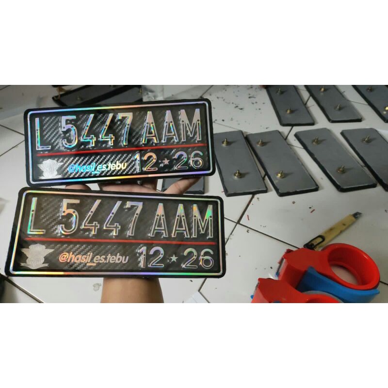 PLAT NOMOR AKRILIK PLAT MOTOR MIKA PLAT KEKINIAN PLAT NOMOR MOTOR MBOIS PLAT TERBARU
