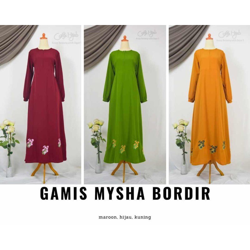 Gamis Mysha Bordir by FAP Hijab