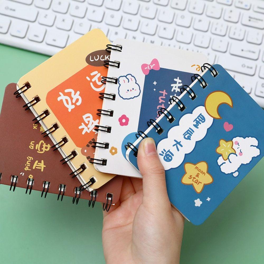 [Elegan] Pocket Notebook Mini A7 Perlengkapan Kantor Menebal Kata Inspirasi 80lembar Diary Book