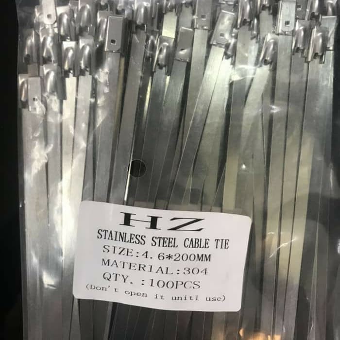 4.6* 200 Stainless Steel Kabel Ties/Cable Tie/Kabel Tie/Dasi Kabel