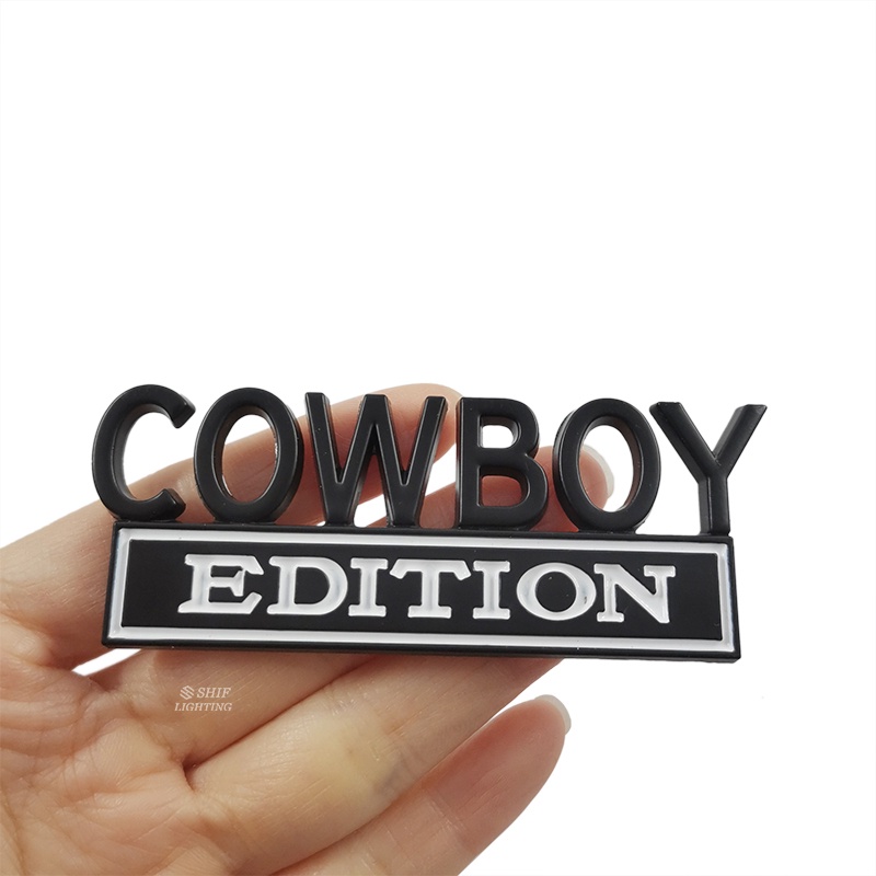 1pc Stiker Emblem Logo Koboi Bahan Metal Untuk Dekorasi Mobil