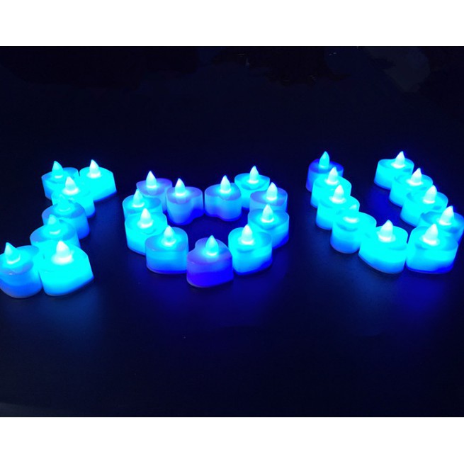 ❤️GTB❤️ E008 Lilin Mini LED Bentuk Love Electric Candle Light Lampu Dekorasi Lampu Hias Elektrik cod