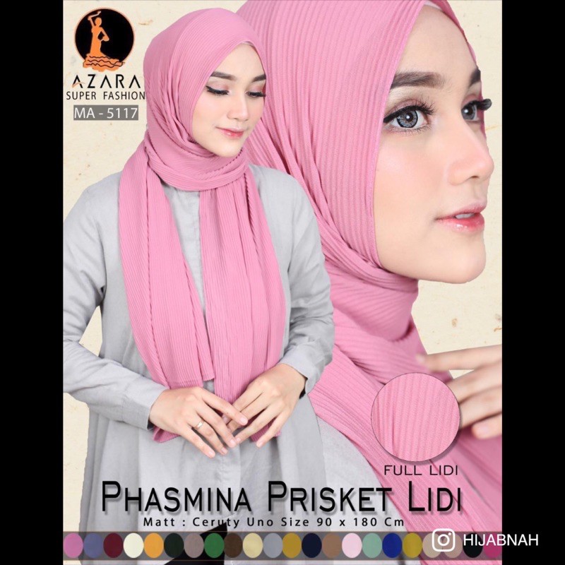 pashmina plisket full (180x90cm) ceruty azara