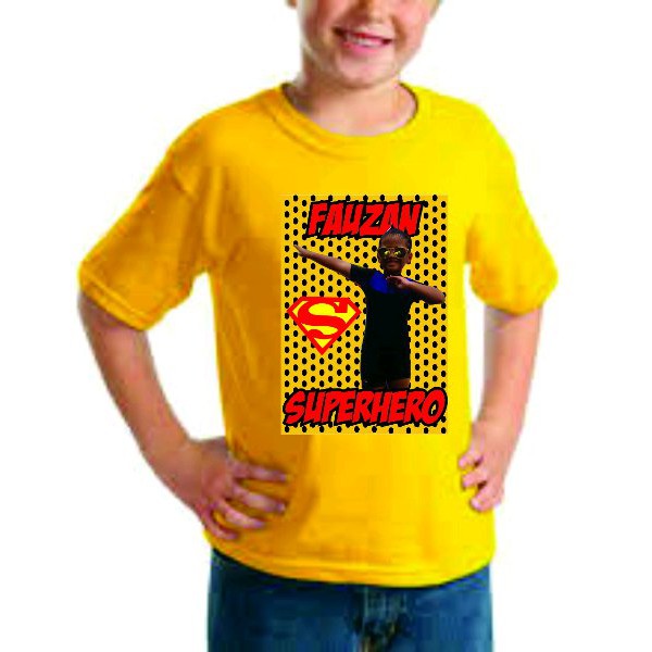 kaos sablon foto anak