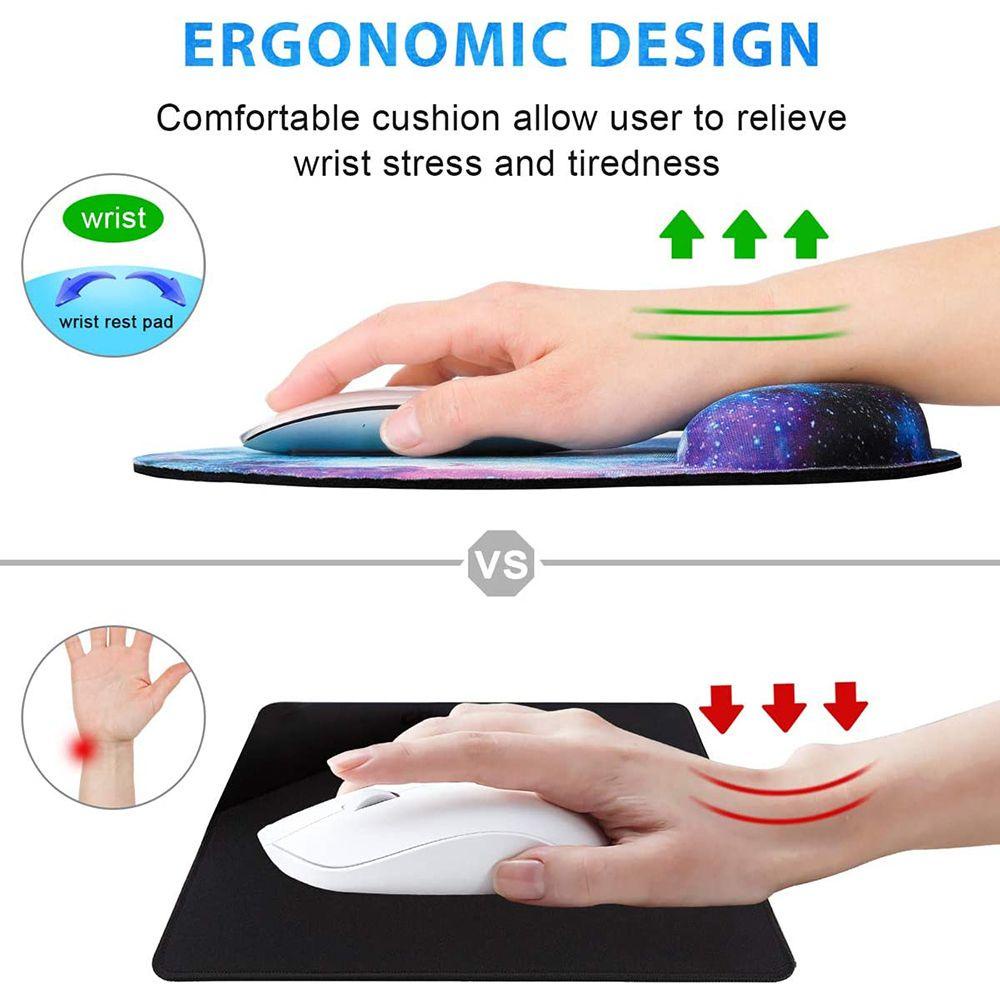 Suyo Wrist Rest Mouse Pad Laptop Komputer Mousepad Non Slip Gaming Ergonomis