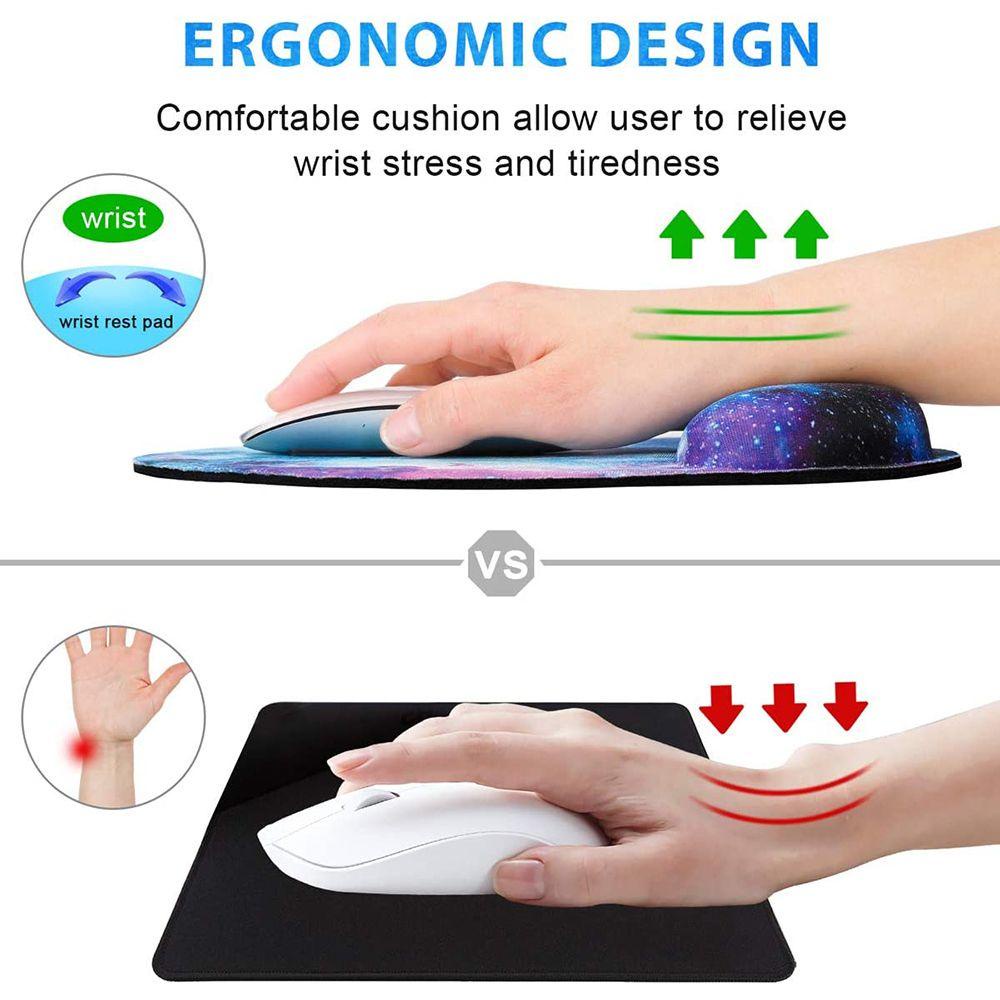 Chookyy Wrist Rest Mouse Pad Desktop Mousepad Non Slip Gaming Ergonomis