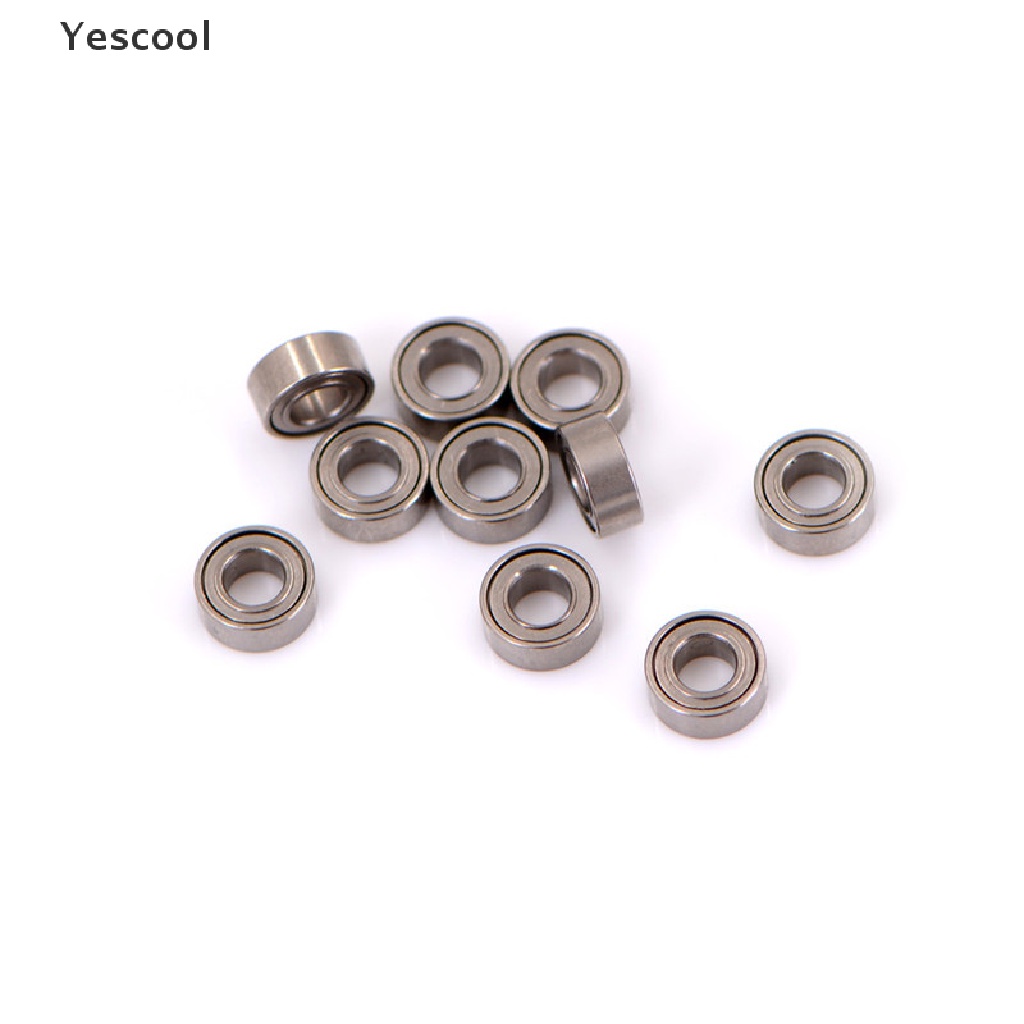 Yescool 10pcs bearing Bola Mini MR63ZZ 3x6 X 2.5mm Bahan Baja