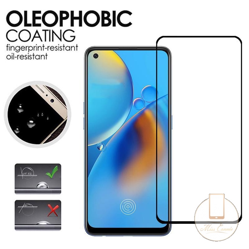 1-3pcs 9D Full Cover Tempered Glass Untuk Oppo A17 A57 A7 A5s A12 A11k A77s A77 A76 A96 A36 A78 A58 A58x A74 A16k A74 A95 A16k Reno 7z 8T 8 6 6z Pelindung Layar